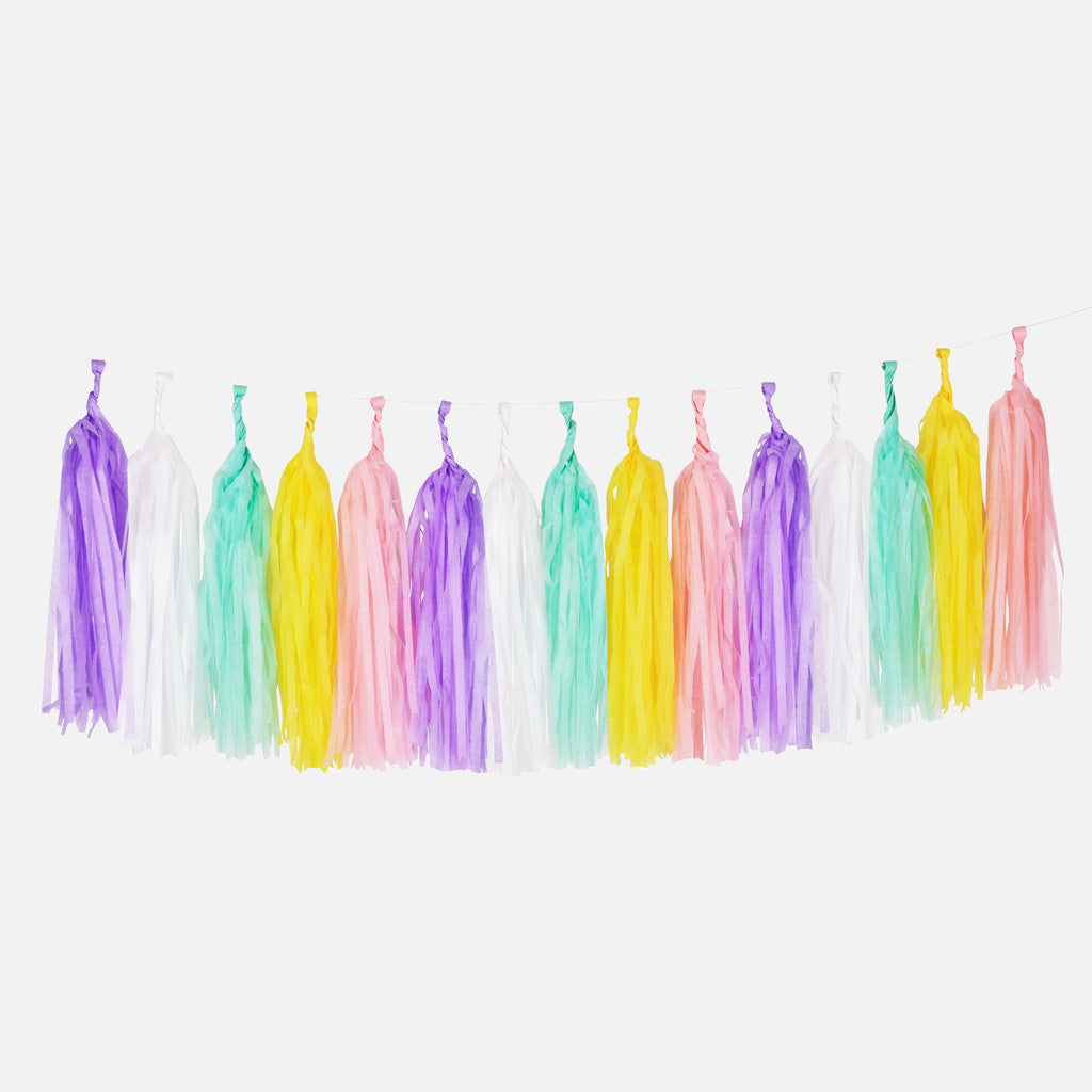 Pastels Tassel Garland - thepartyville