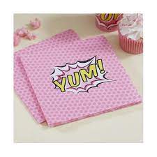 Pop Art Pink Napkins