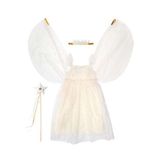 WHITE TULLE FAIRY DRESS-UP 5-6